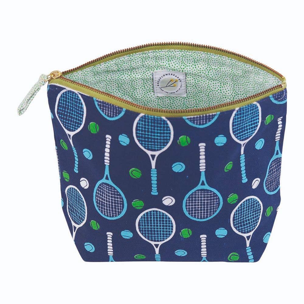 Tennis Large Canvas Pouch