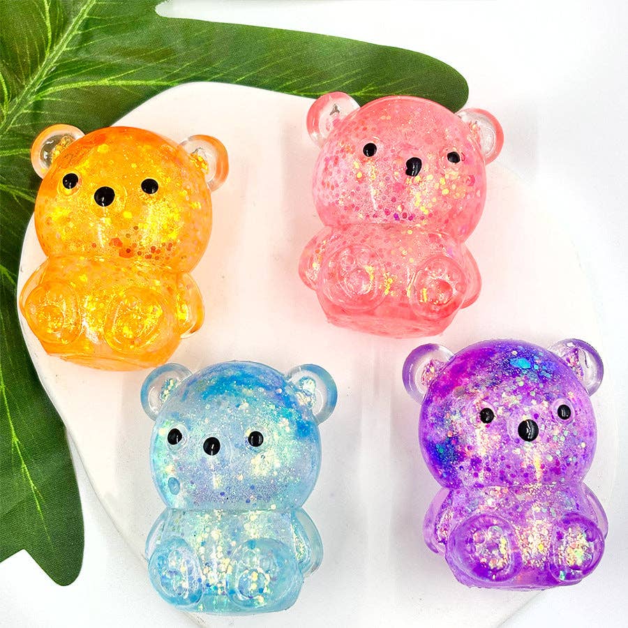 Glitter Squishy Bear Malt Sugar Slow Rebound