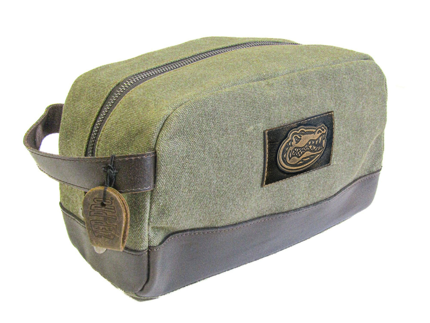 Florida Gators Waxed Canvas Toiletry Dopp Bag