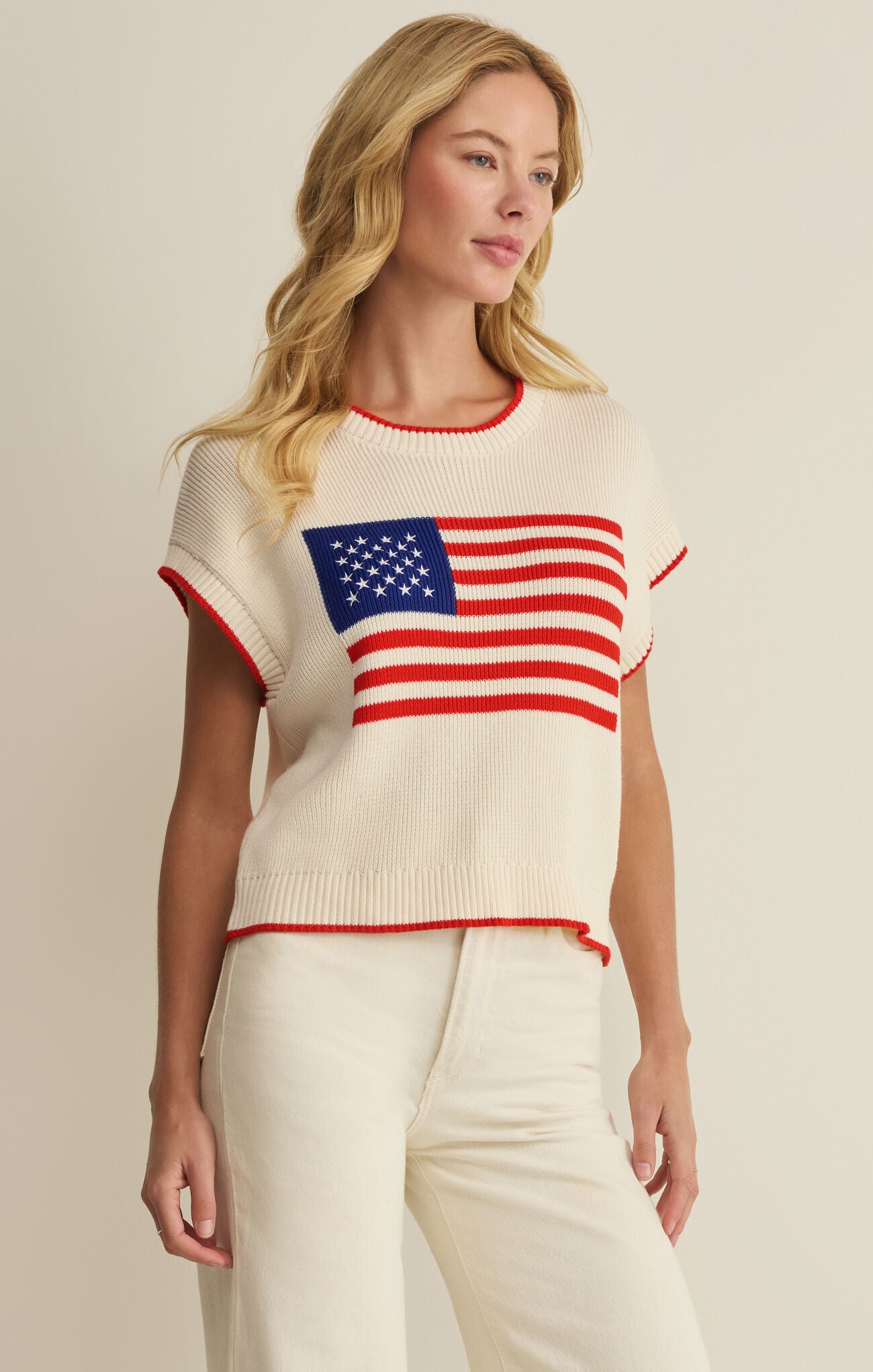 Sleeveless Patriot Sweater