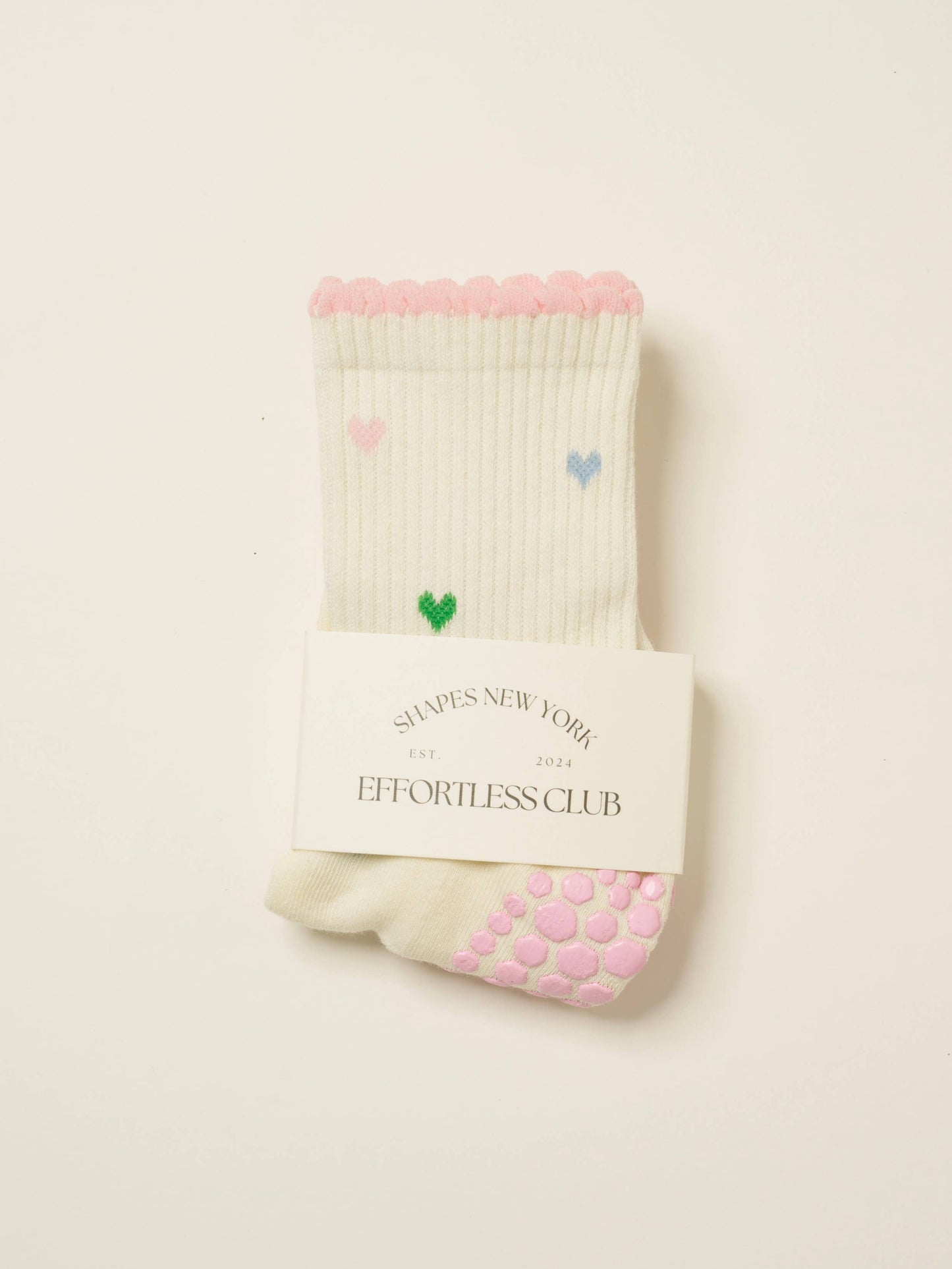 Mini Heart Petal Grip Sock- Pilates Socks