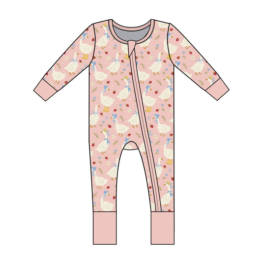 Silly Goose Bamboo Convertible Footie Romper