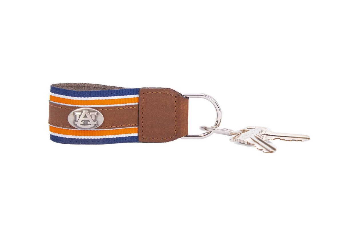 Auburn Tigers Collegiate Grosgrain Ribbon Key Chain.