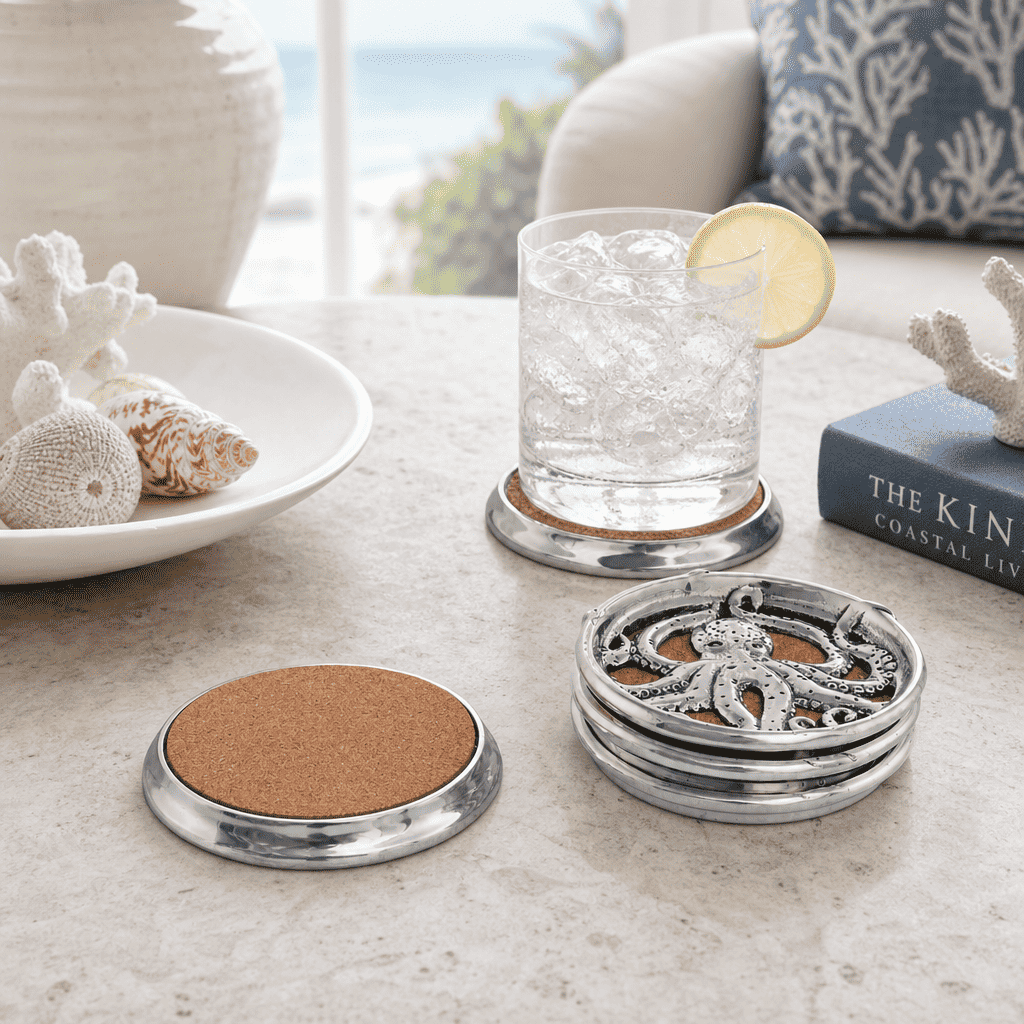 Octopus Drink Coaster Set of 4