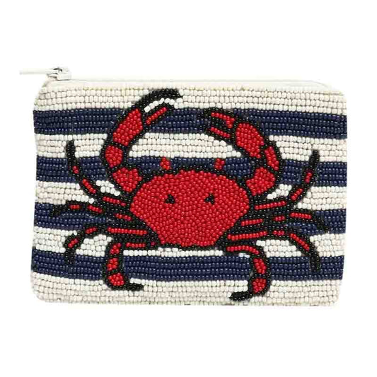 Striped Crab Coin Purse