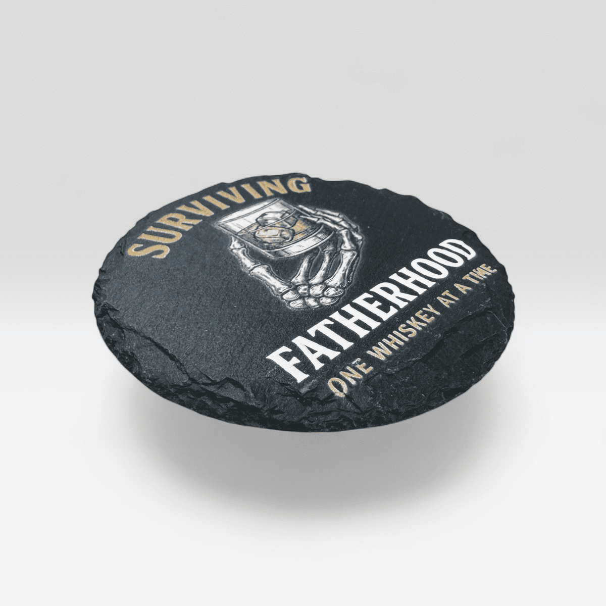 Surviving Fatherhood Slate Coaster