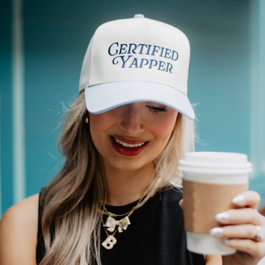 Certified Yapper Two-Toned Vintage Hat Gifts for Grads