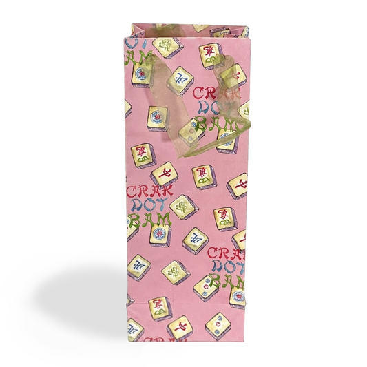 Crak Dot Bam Mahjong Tiles Paper Wine Bag