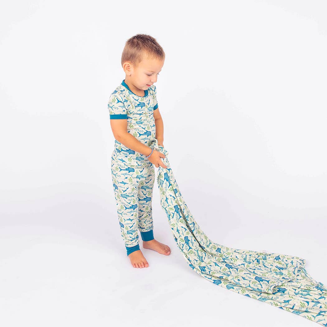 Shark Friends Ocean Animals Bamboo Baby Swaddle Blanket