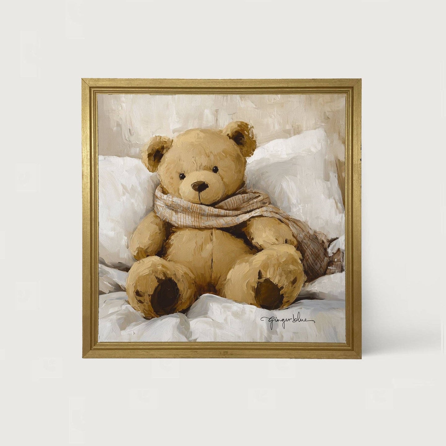 White Scarf Teddy Bear