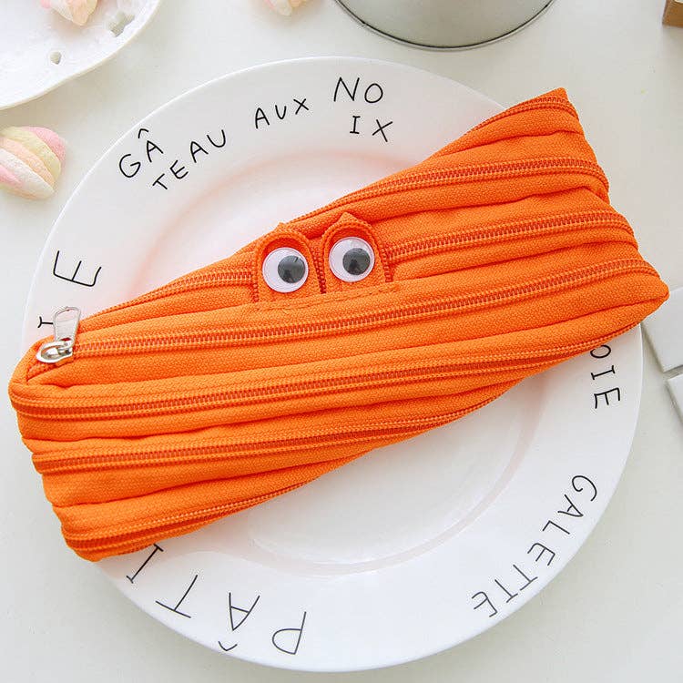 Pencil Case Caterpillar Zipper Large Capacity Cute