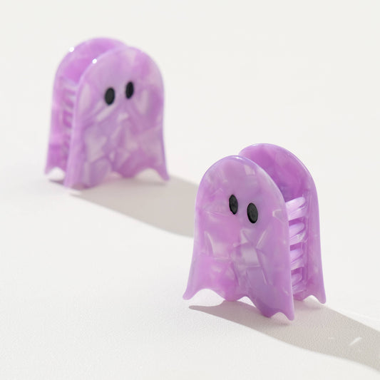 Purple Ghost Claw Clip - Small