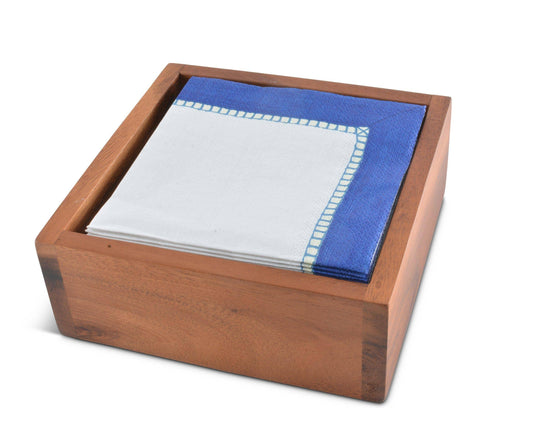 Cocktail Wood Napkin Box