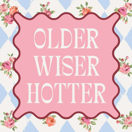 Funny Birthday Cocktail Napkins | Older Wiser Hotter