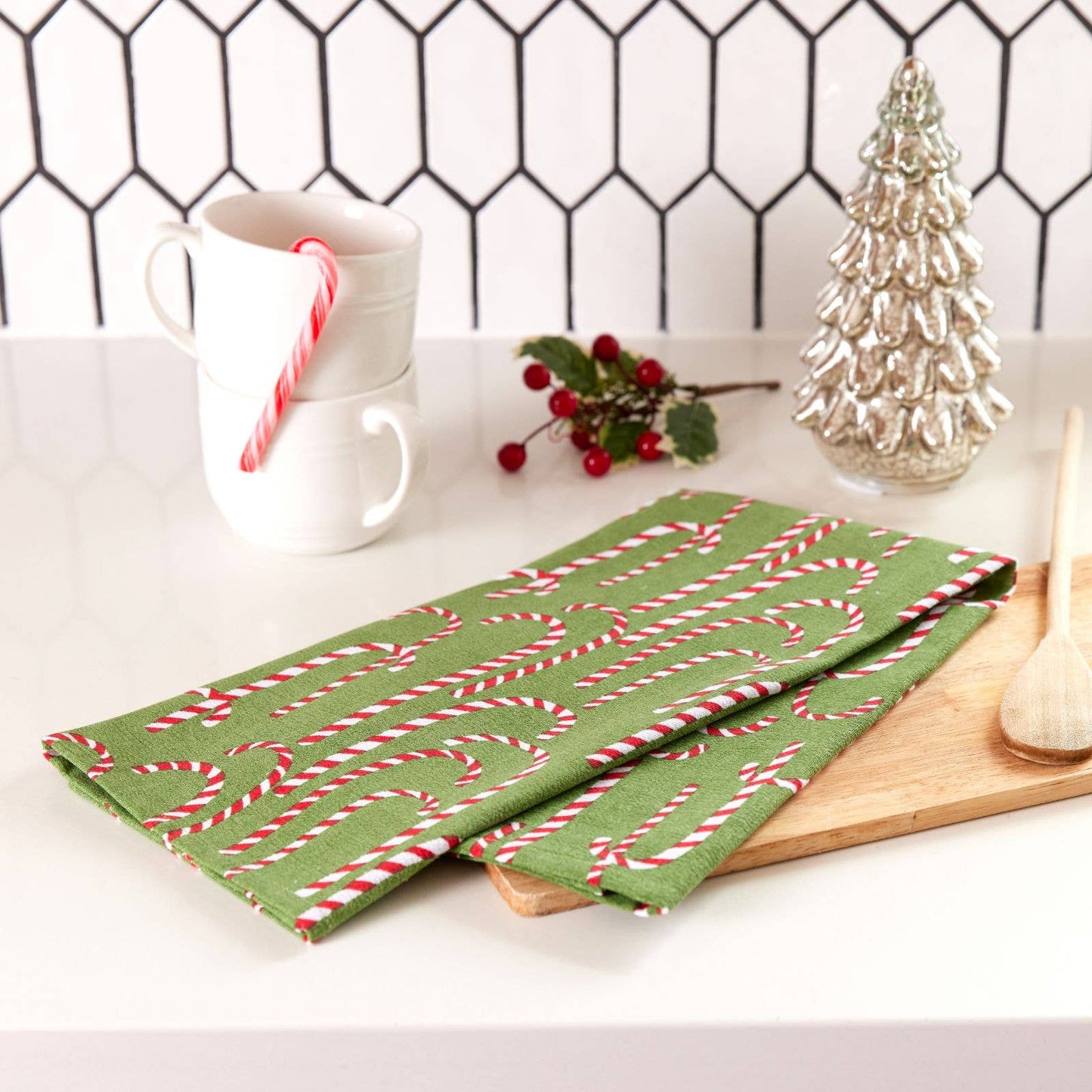 Scandi Ornaments Cotton Kitchen Towels (Set of 3)