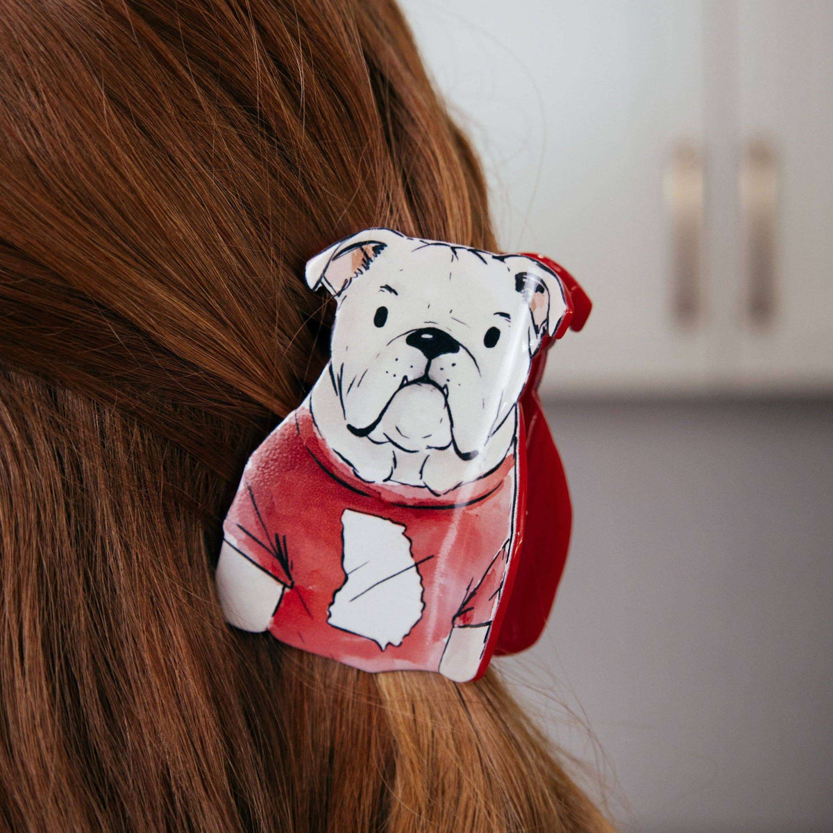 Bulldog Front Hair Clip