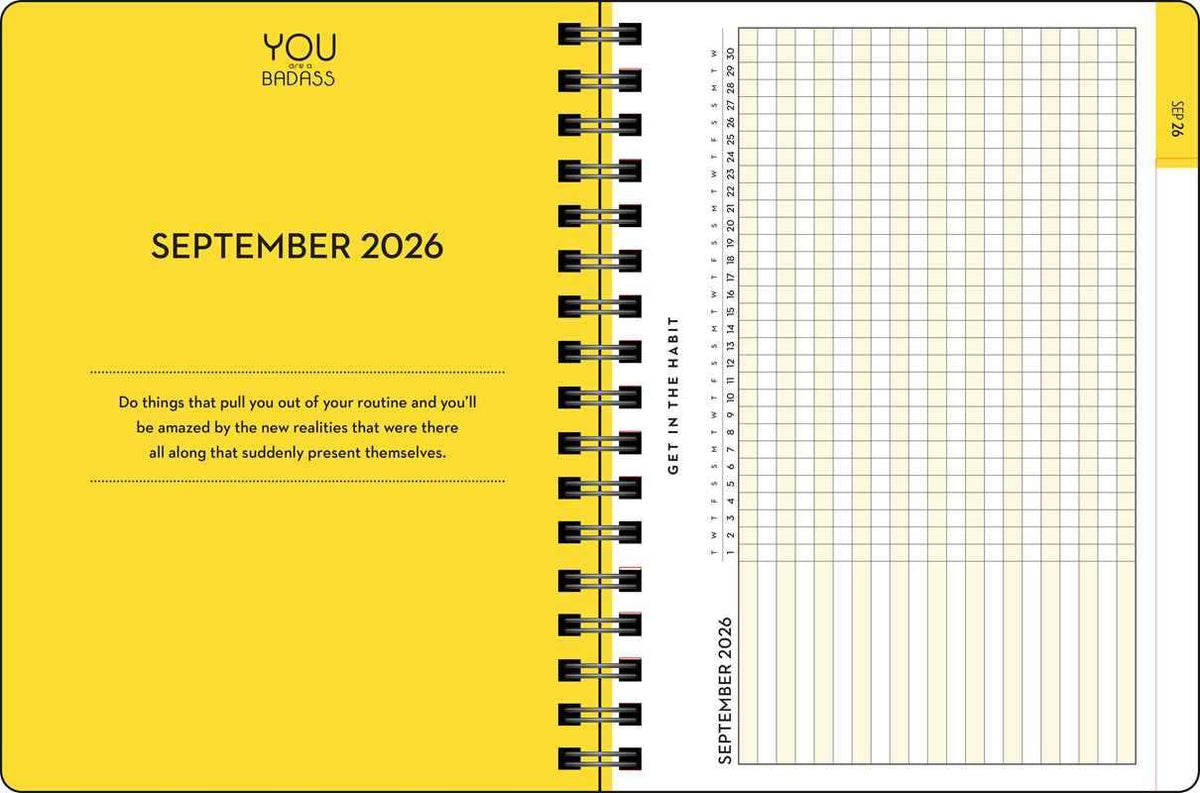 You Are a Badass Deluxe Organizer 17-Month 2026-2027 Weekly/Monthly Planner by Jen  Sincero