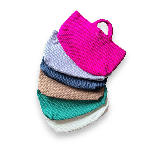 Mahjong Bag - Woven Carryall with Matching Tile Pouch