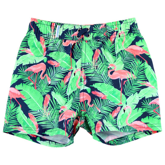 Boys Flamingo Frenzy Swim Trunks