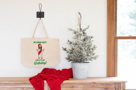 Christmas Party Like it's my Birthday Tote Bag