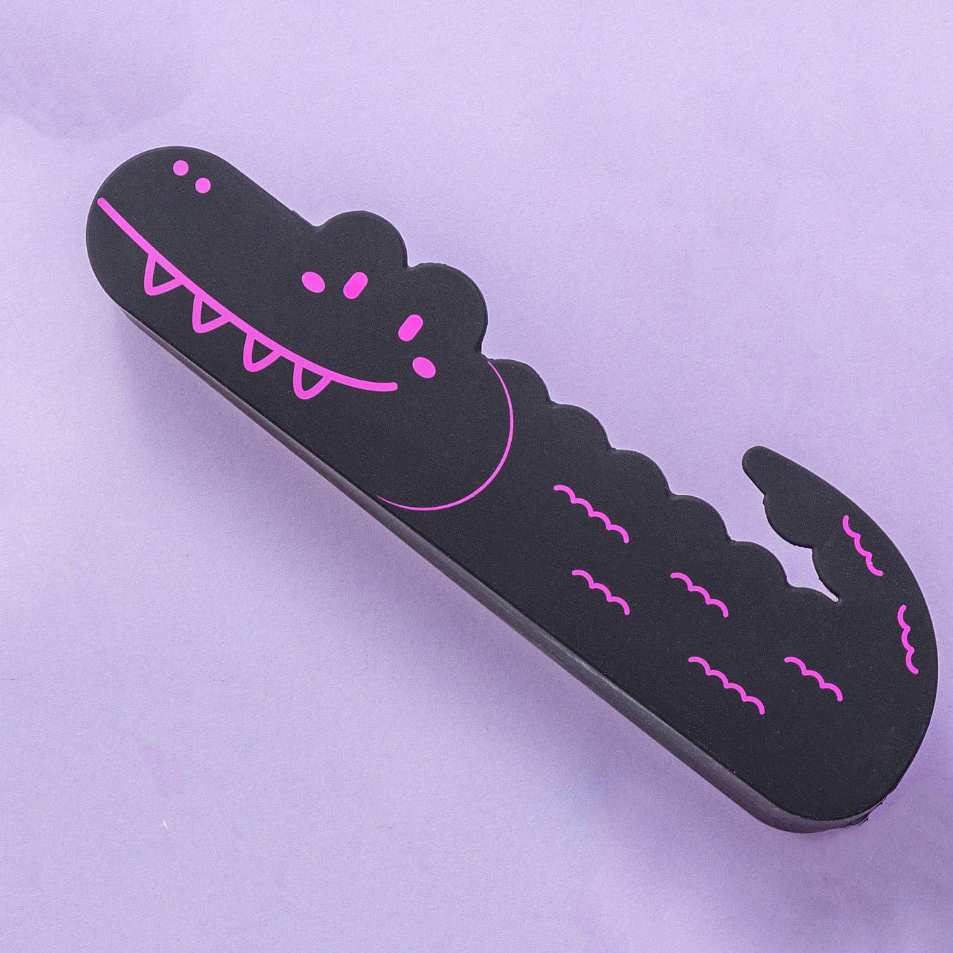 Silicone Pencil Case Smiley Toothy Crocodile Cute