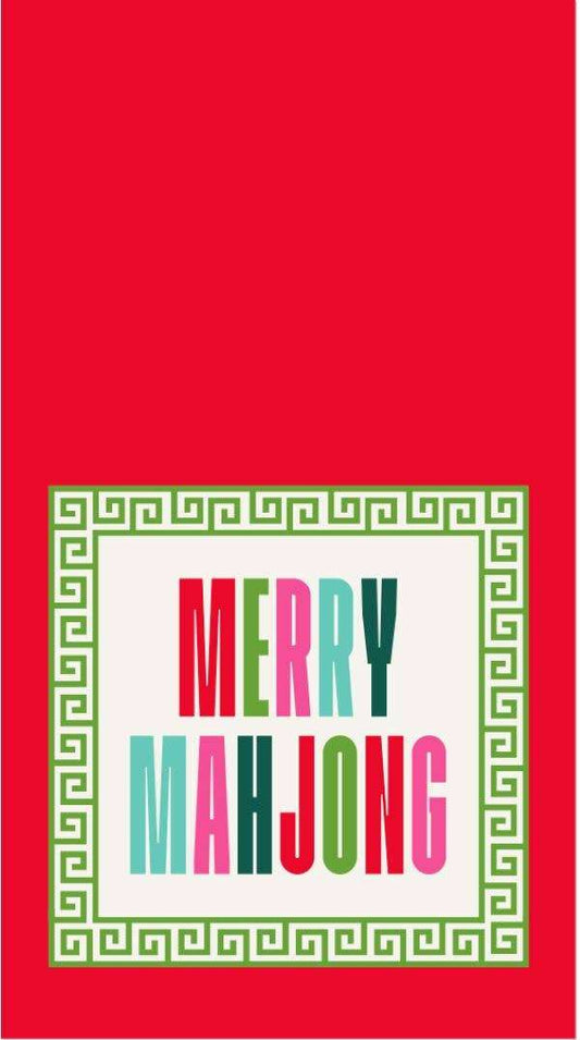 Mahjong Holiday Paper Guest Towels | Merry Mahjong