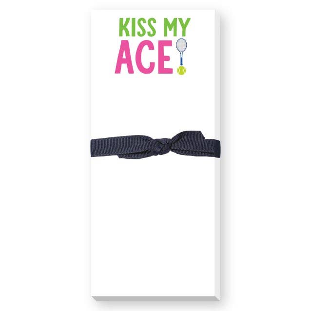 KISS MY ACE TENNIS SKINNIE NOTEPAD