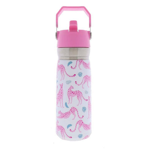 See ya, Cheetah 22 Oz. Water Bottle With Straw Cap"