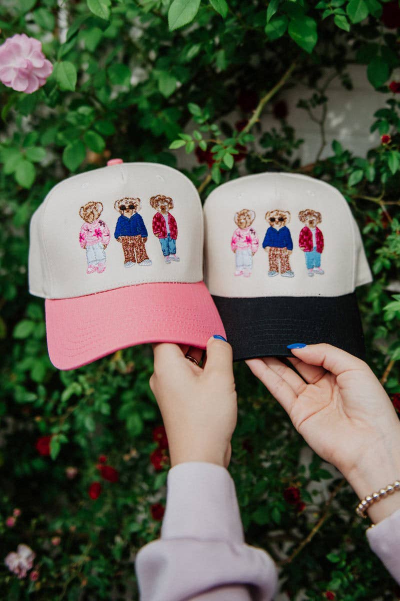 Teddy Bears Two-Toned Vintage Hat
