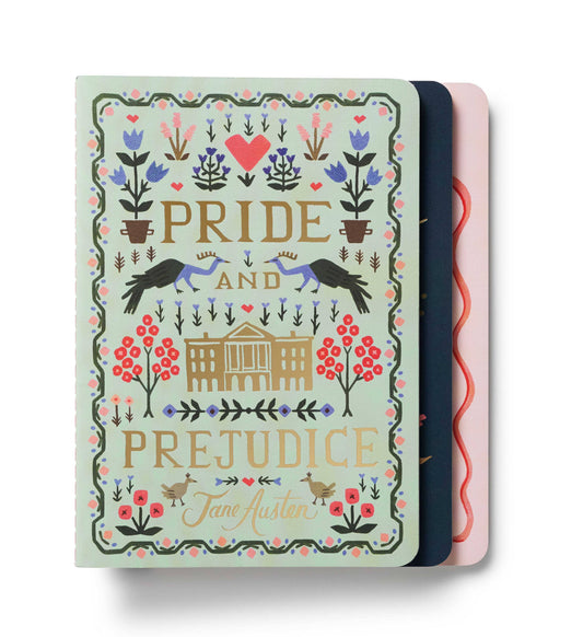 Assorted Set of 3 Jane Austen Notebooks