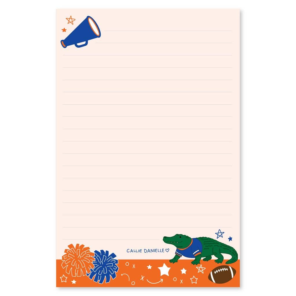 Gainesville Football Game Day 4x6 Lined Notepad
