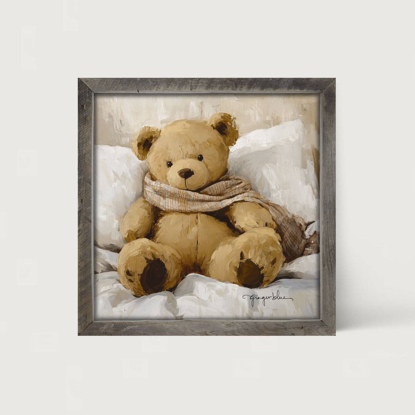 White Scarf Teddy Bear