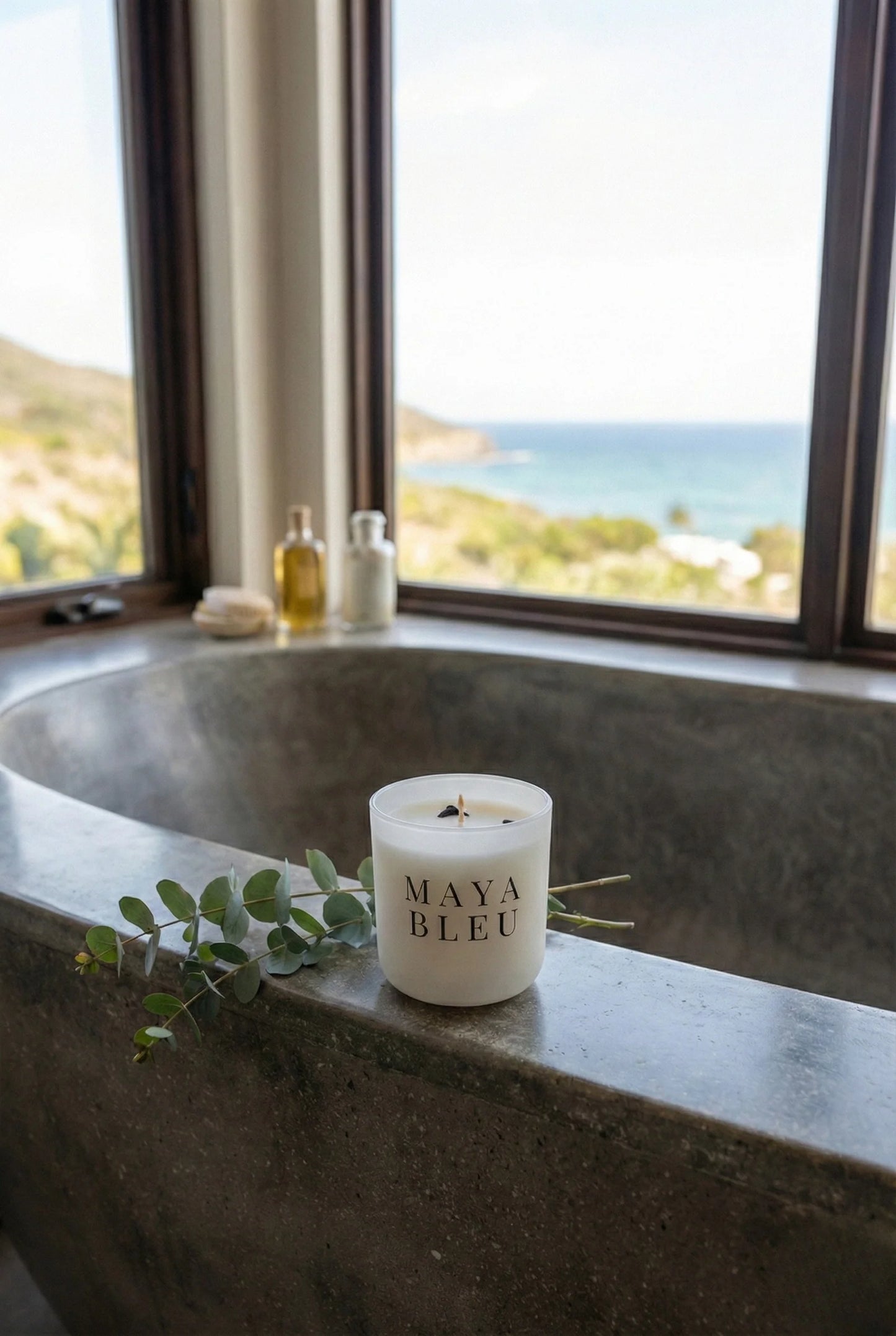 Maya Bleu Large Candle