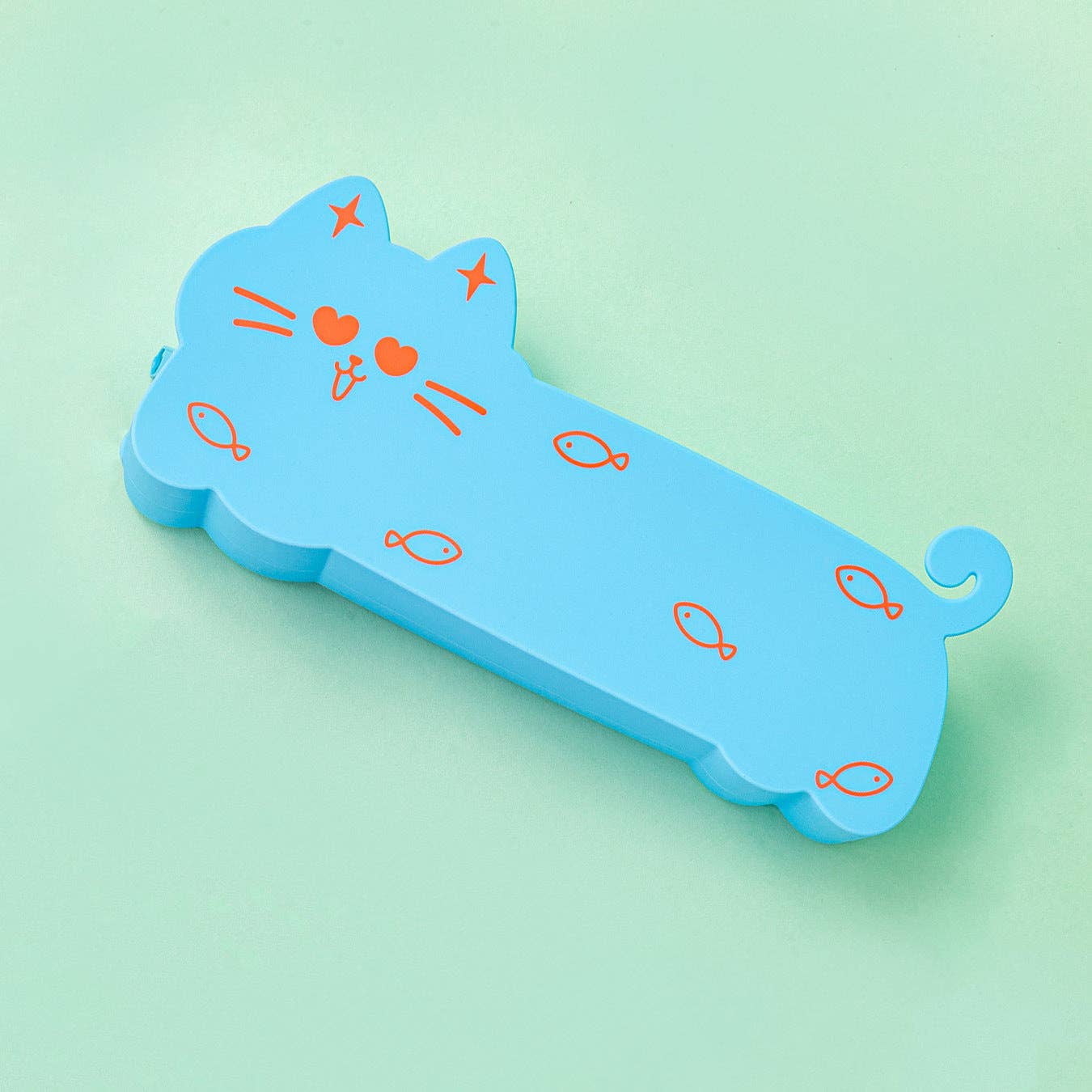 Pencil Case Cute Kitty Silicone For School Use