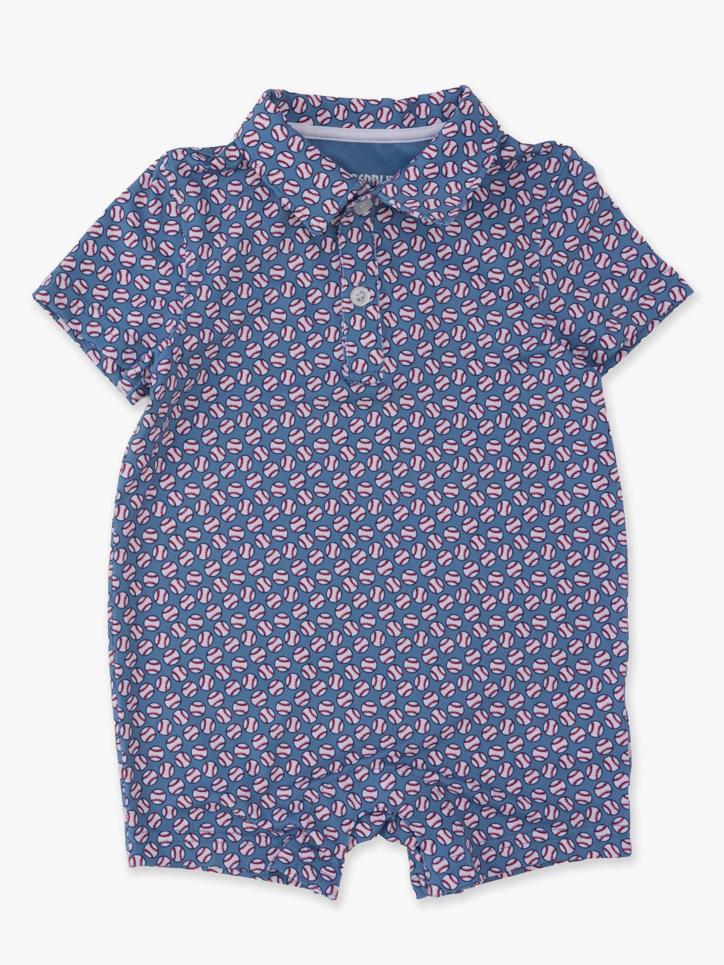 Baby Boys Home Run Performance Polo Romper