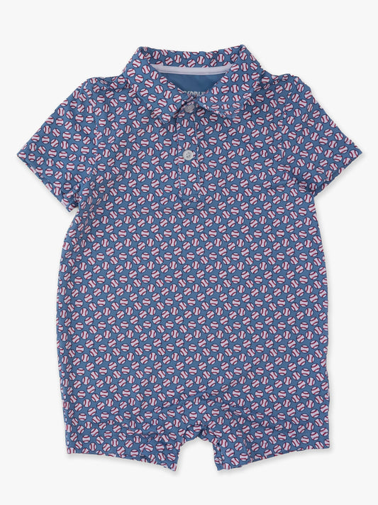 Baby Boys Home Run Performance Polo Romper