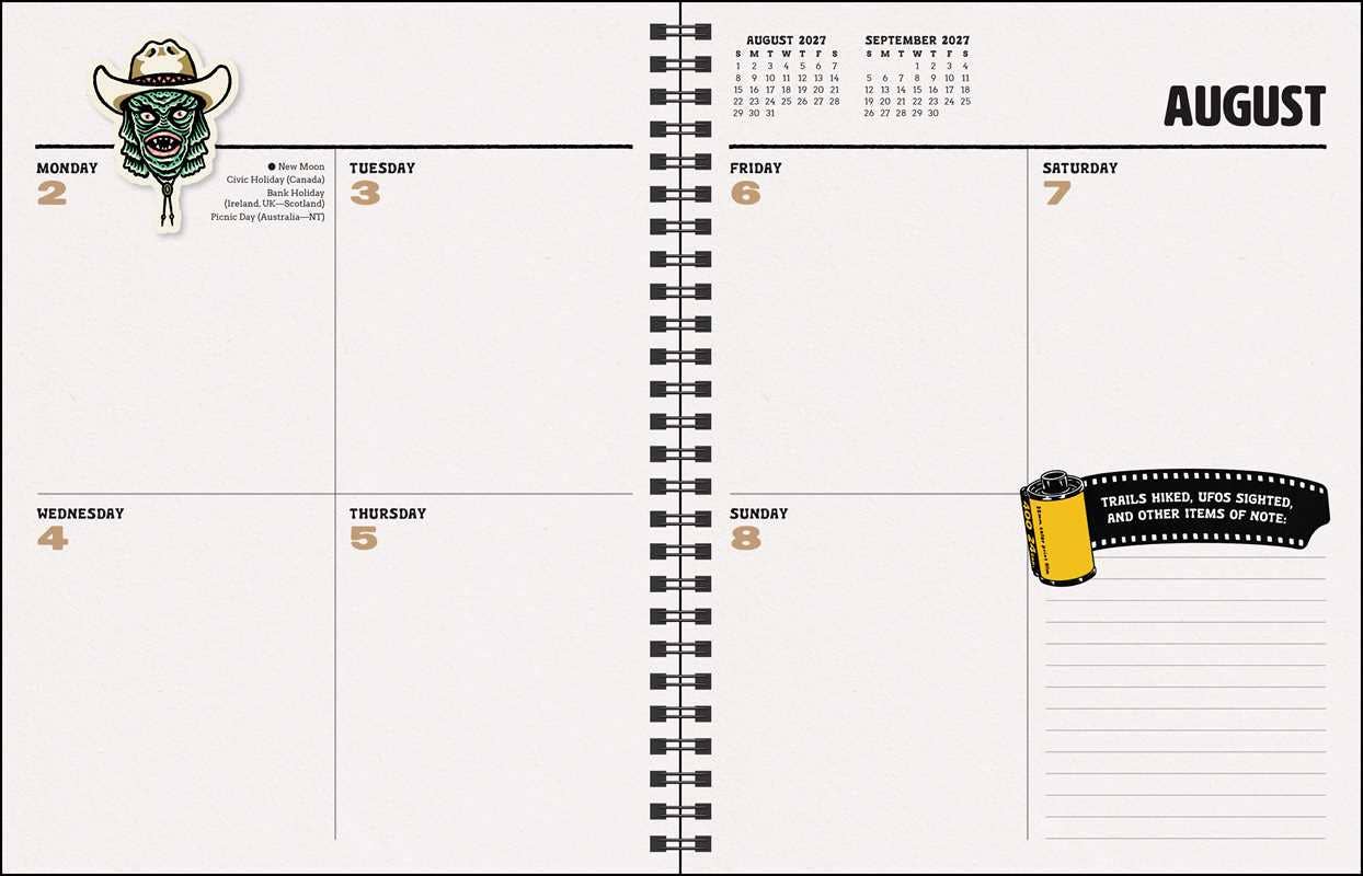 Sam Larson 12-Month 2027 Monthly/Weekly Planner Calendar by Sam  Larson