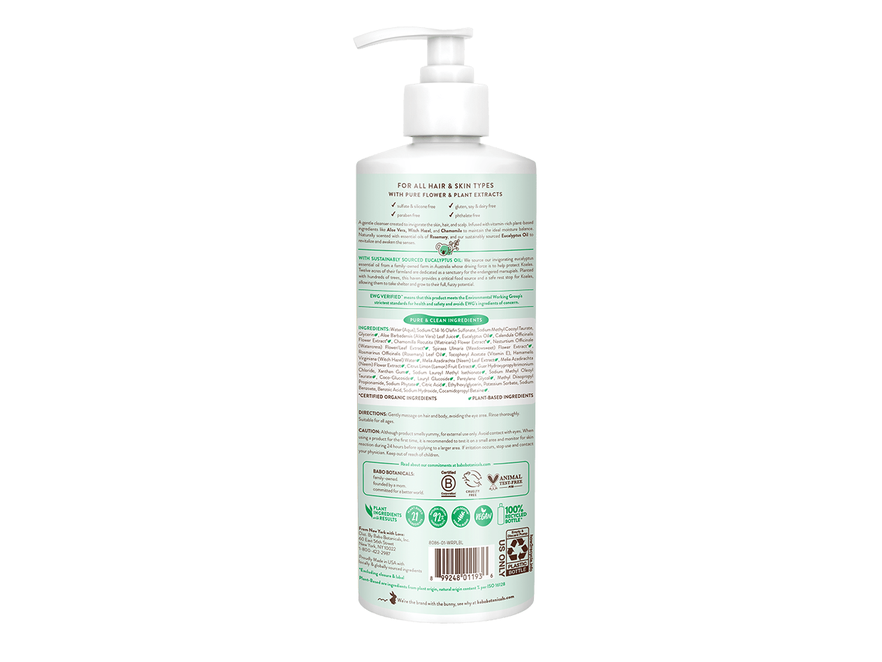 Eucalyptus Remedy Plant-Based Shampoo & Wash - 16oz