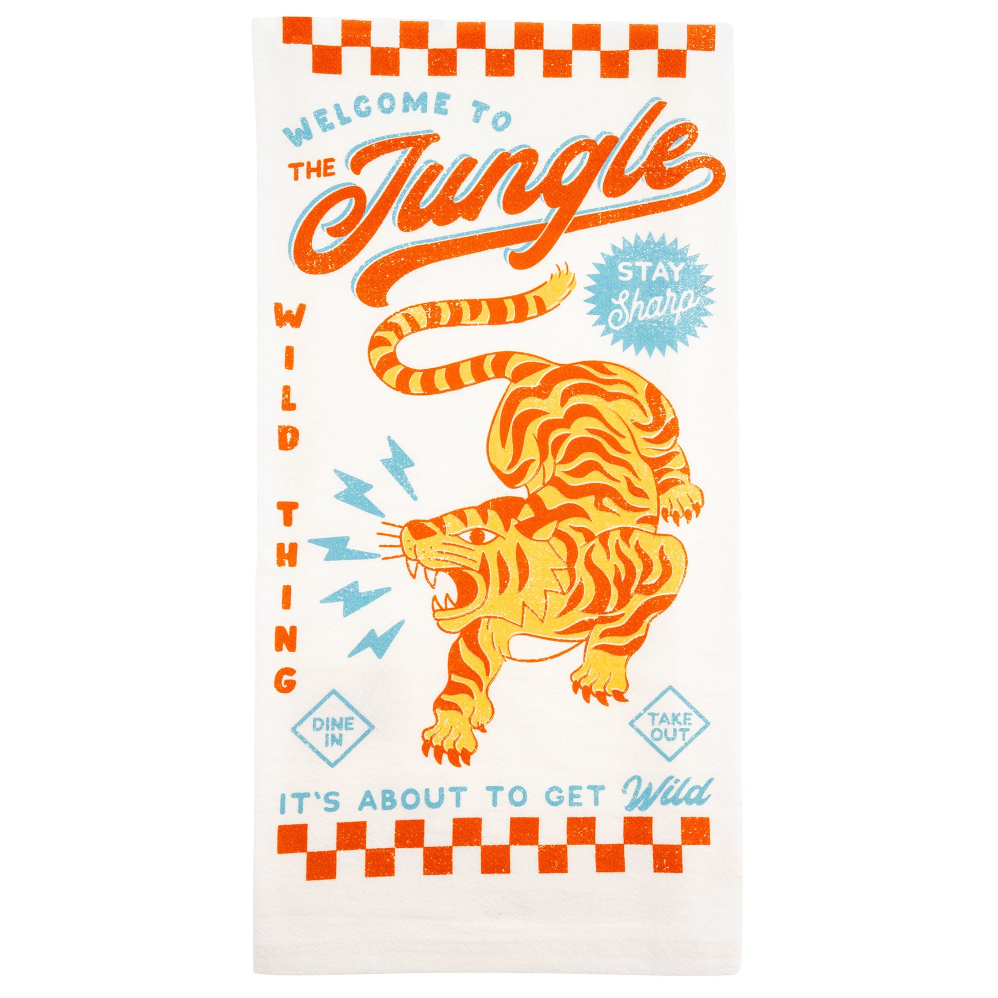 DINER TEA TOWEL  TIGER (S26)