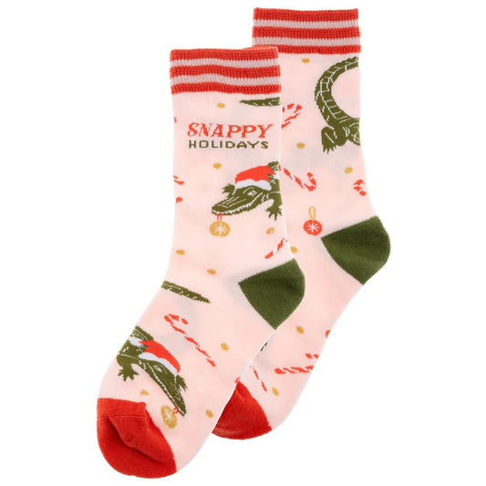 HOLIDAY SOCKS  ALLIGATOR (H25)