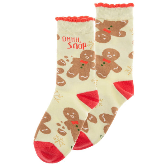 HOLIDAY SOCKS  GINGERBREAD (H25)