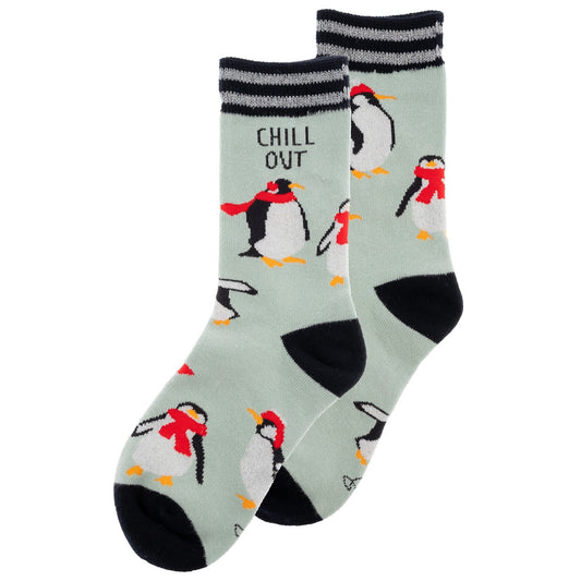 HOLIDAY SOCKS  PENGUIN (H25)