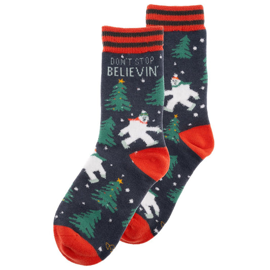HOLIDAY SOCKS  YETI (H25)