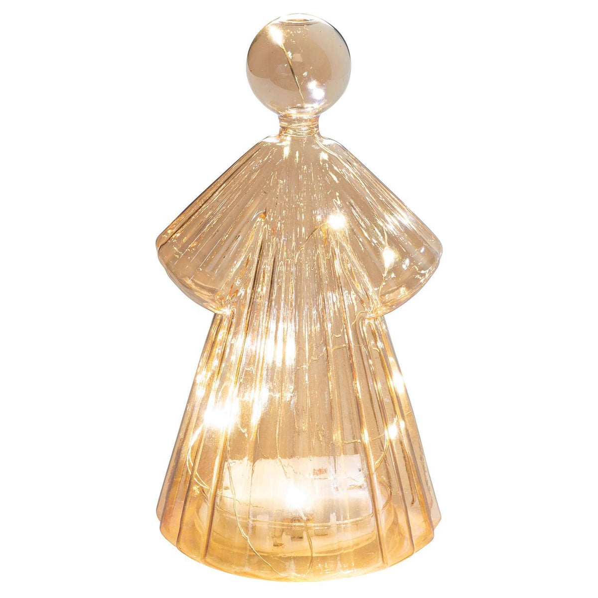 Large Amber Glass Angel