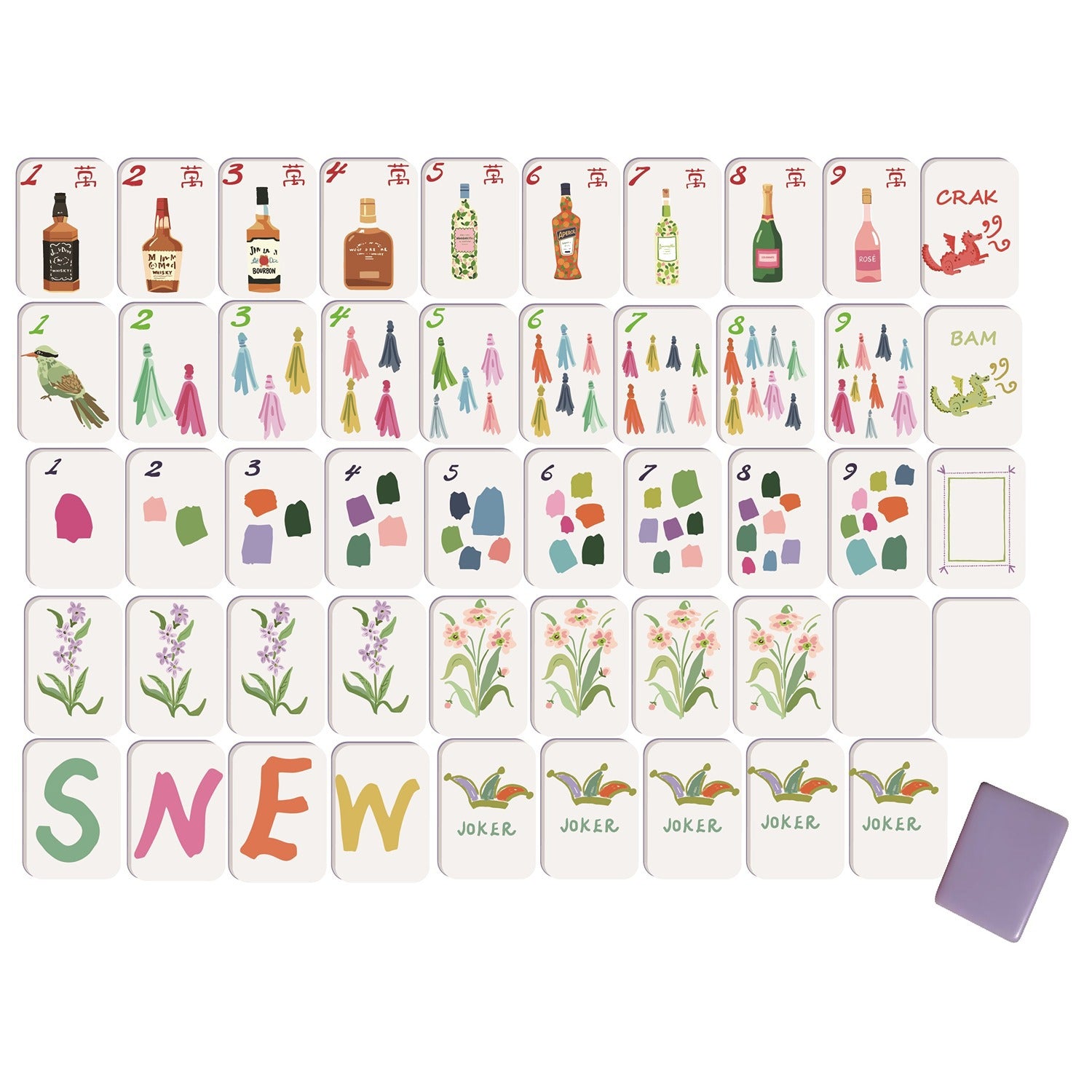 Cocktails Mahjong Kit