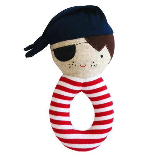 Alimrose Australian Linen Pirate Grab Rattle