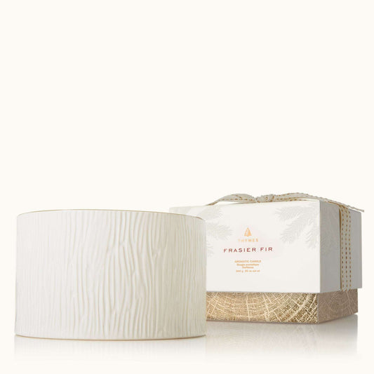 Frasier Fir Gilded Ceramic 3-Wick Candle