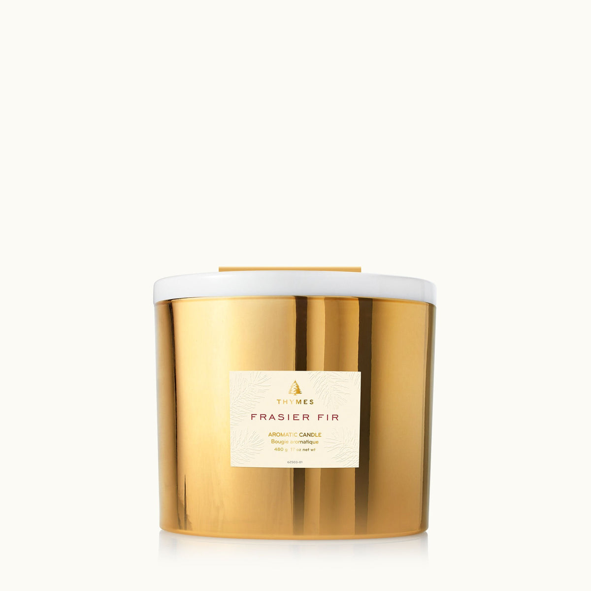 Frasier Fir Gilded Gold 3-Wick Candle